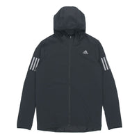 adidas Woven hooded Sports Tops Jacket Black CY5776