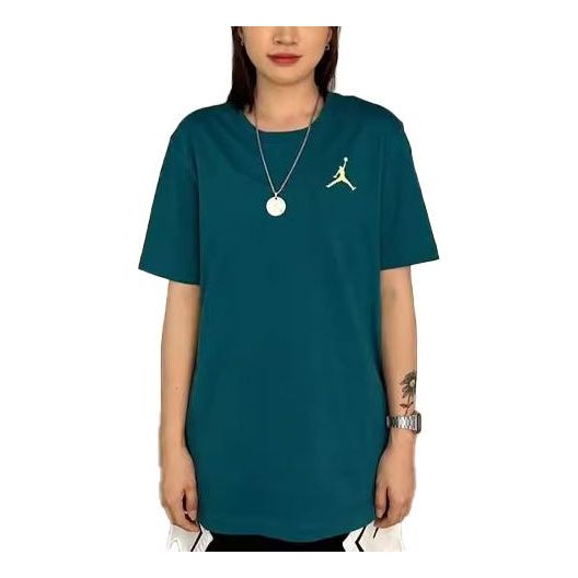 Air Jordan Jumpman Embroidered Sportswear T-Shirt 'Green' DC7486-318