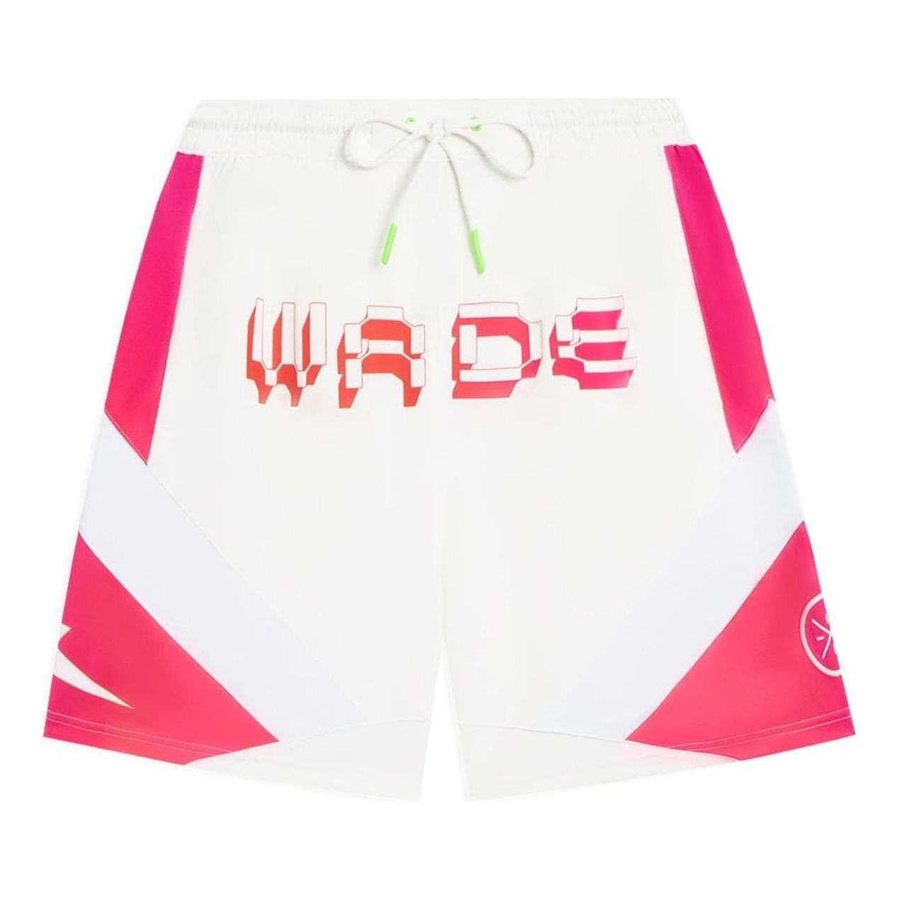Li-Ning Way Of Wade Logo Basketball Shorts 'White Pink' AAPS137-1