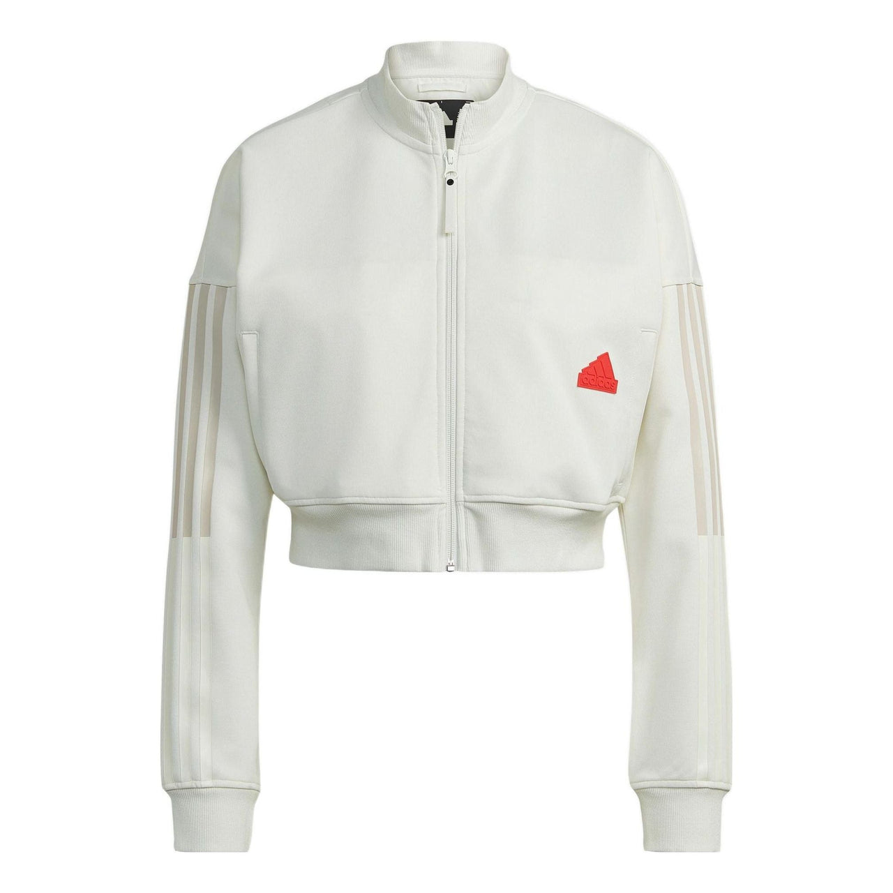 (WMNS) adidas Cropped Track Top 'White' HM2859