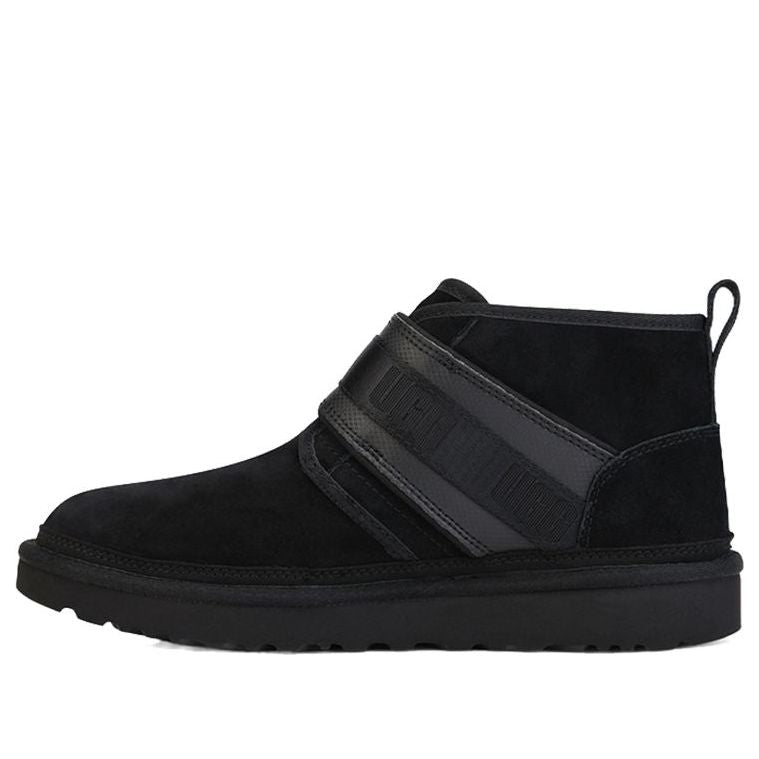 UGG Neumel Snapback Buckle Fleece Lined Snow Boots Black 1118570-BLK