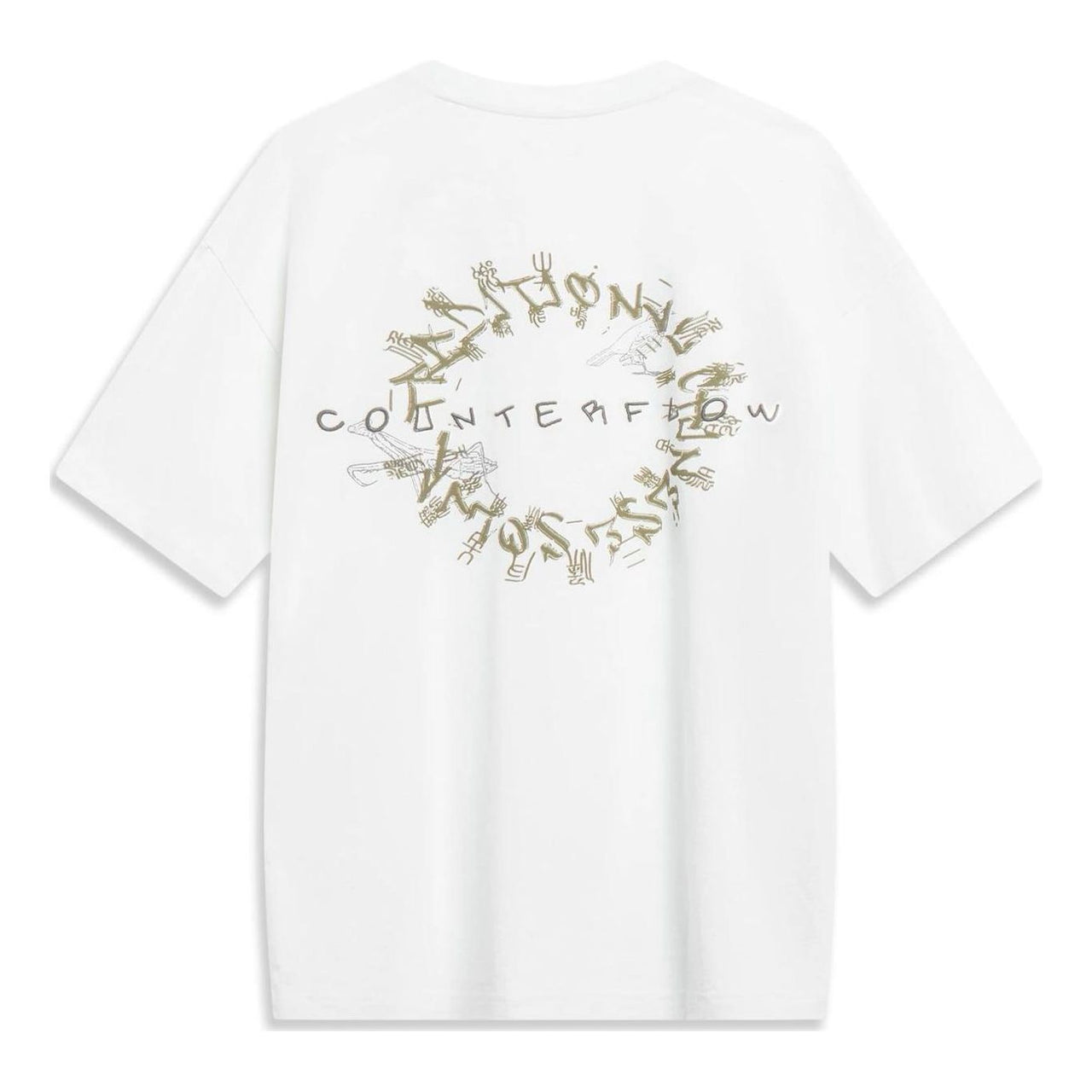 Li-Ning Counterflow Graphic T-shirt 'White' AHST617-1