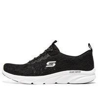 (WMNS) Skechers D'Lux Comfort Shoes 'Black' 104346-BKW