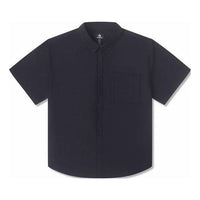 Converse Short Sleeve Basic Woven Shirt 'Black' 10025290-A01