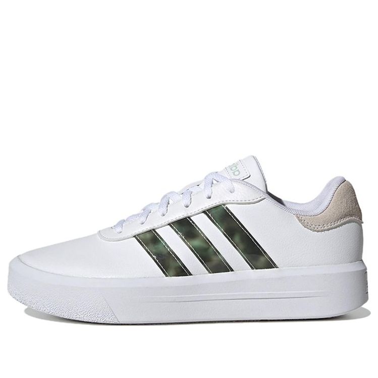 (WMNS) adidas neo Court Platform 'White Green' HP9434