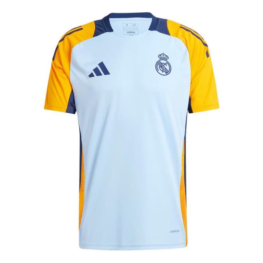adidas Real Madrid Tiro 24 Competition Training Soccer Jersey Asia Sizing 'Glow Blue' IT5125