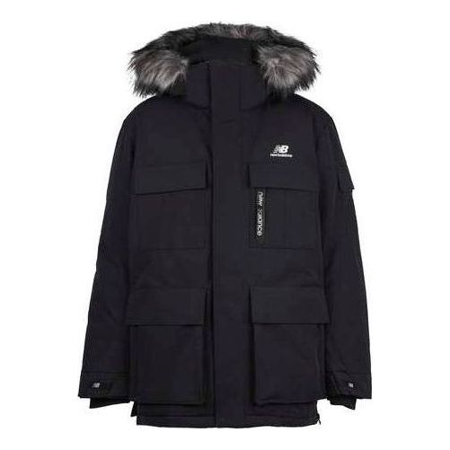 New Balance Warm Long Down Jacket 'Black' NPA46021-BK
