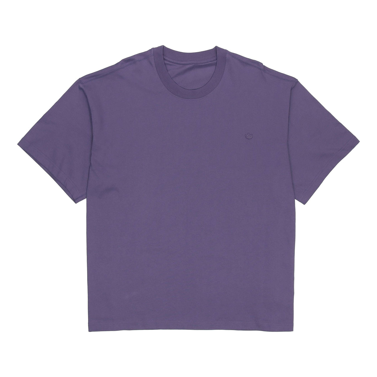 adidas originals C Tee Solid Color Small Label Loose Sports Short Sleeve Couple Style Purple HC8586
