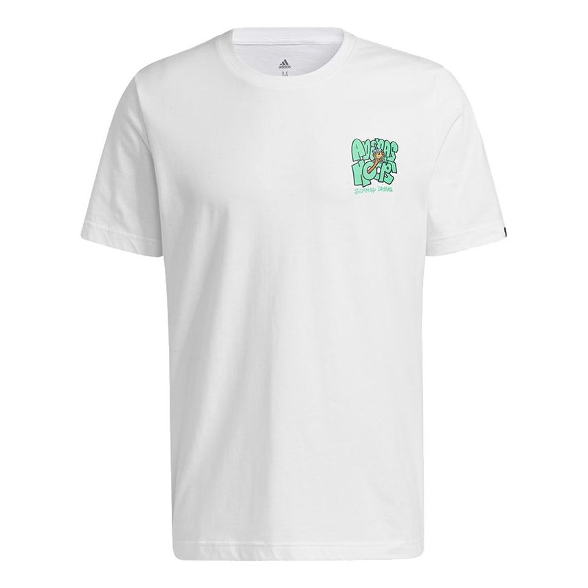 adidas Lil Stripe Boba Graphic Tee Men's White HB5485