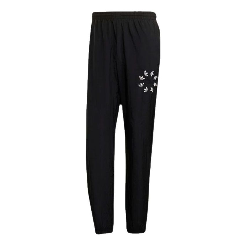 Men's adidas originals St Woven Tp Casual Sports Breathable Bundle Feet Long Pants/Trousers Black H37728