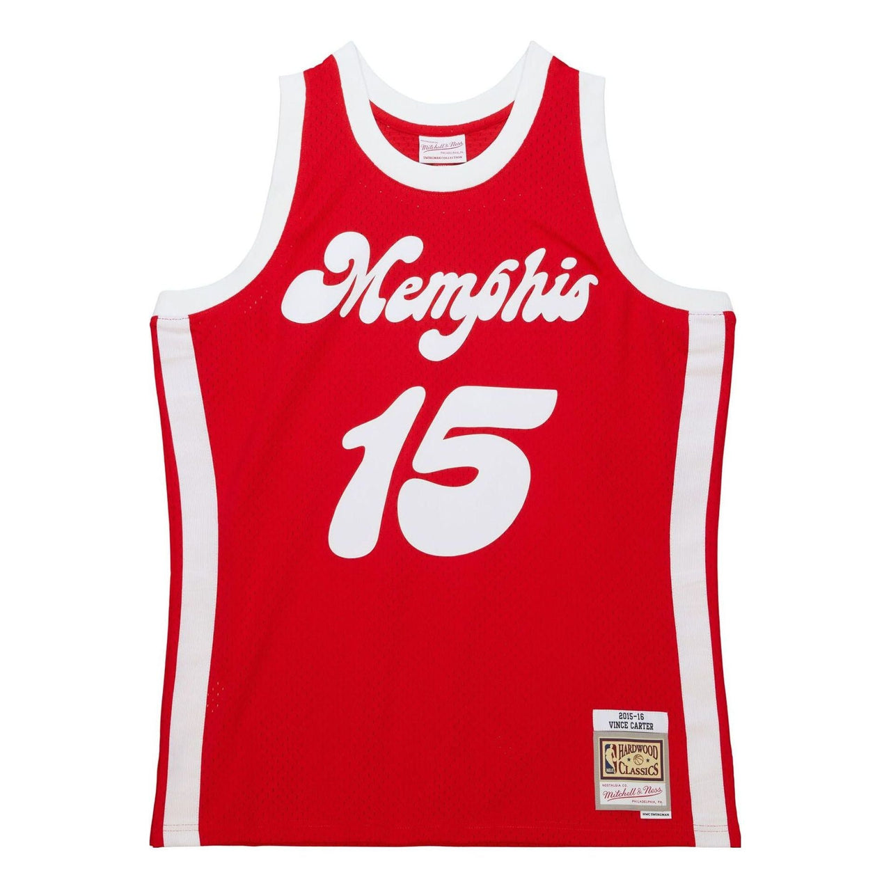 Mitchell & Ness x NBA Memphis Grizzlies HWC 2015-16 Swingman Jersey 'Vince Carter 15' SMJY6143-MGR15VCARED1