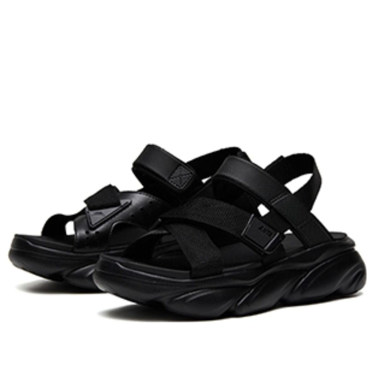 (WMNS) ANTA Life Series Sandals 'Black' 122338503-3