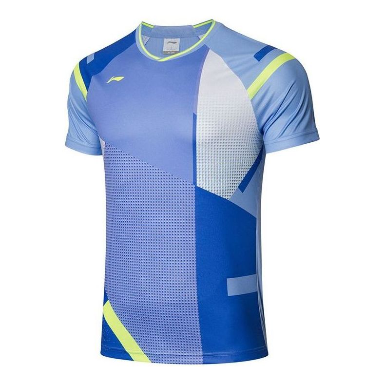 Li-Ning Badminton Training T-shirt 'Blue' AAYR011-4