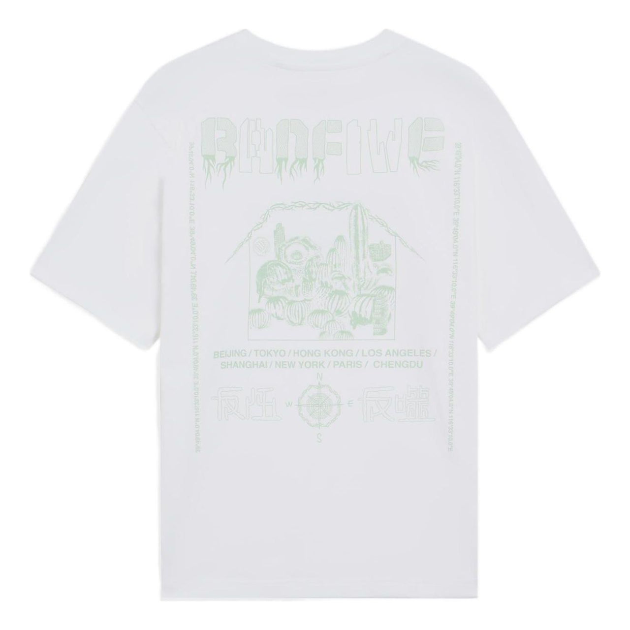 Li-Ning BadFive Graphic Loose Fit T-shirt 'White' AHSS733-1