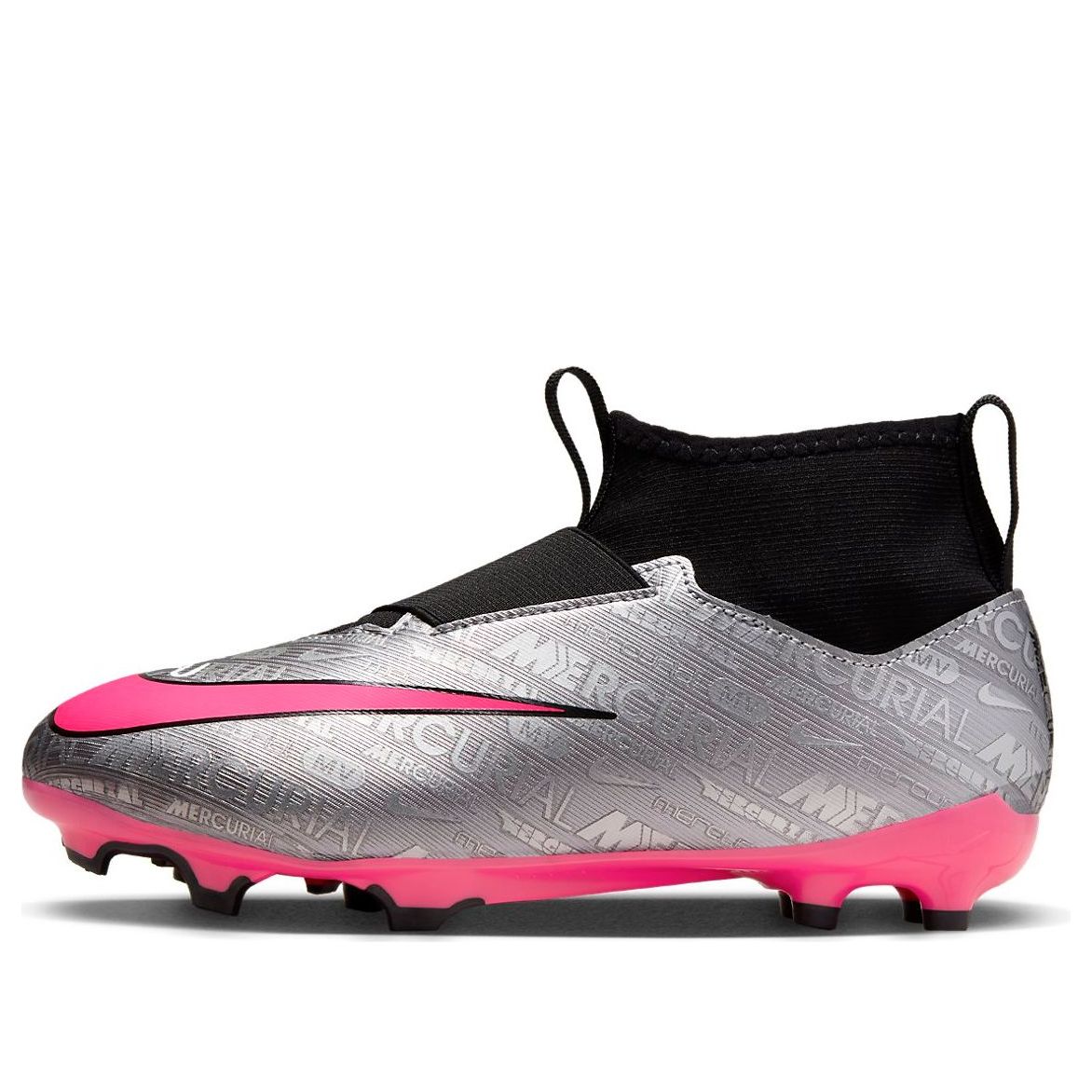 (GS) Nike Mercurial Superfly 9 Academy 25 MG 'Metallic Silver Shock Pink' FJ2032-060