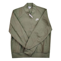 Nike Stand Collar Thin Varsity Jacket 'Green' DM6822-386