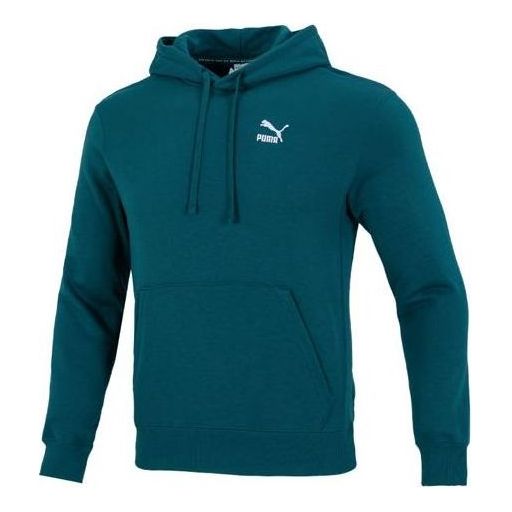 PUMA Classics Small Logo Training Hoodie 'Green' 537849-24