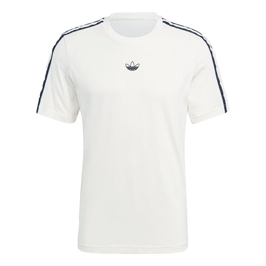 adidas originals MENS Sprt 3 Stripe T Casual Sports Crew-neck Short Sleeve White GN2422