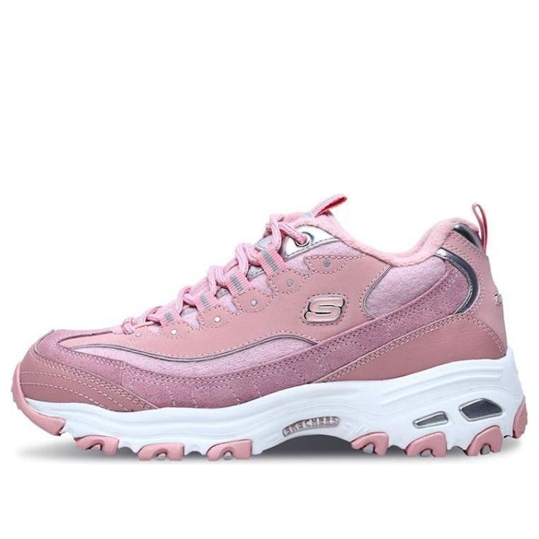 (WMNS) Skechers D'lites Sports Shoes Pink/Red/White 66666078-PNK