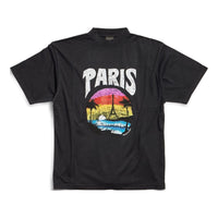 Balenciaga Paris Tropical T-shirt Medium Fit 'Black' 764235TPVL91569
