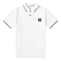 STONE ISLAND Patch Polo Shirt 'White' 10152SC18-A1001