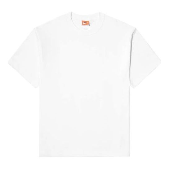 Men's Nike Solid Color Sports Round Neck Short Sleeve White T-Shirt CQ4006-100
