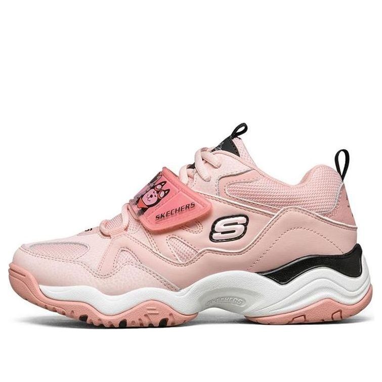 (WMNS) Skechers D'Lites Train Low-Top Running Shoes Pink/Red 66666276-PNK