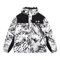 Li-Ning Mountain All-Over Print Down Jacket 'White Black' AYMS379-6