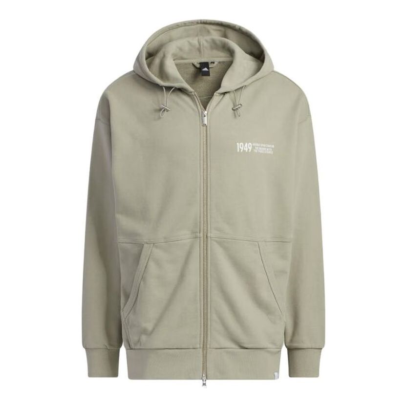 adidas Verbiage Hoodie Jackets 'Olive Green' IK3511