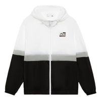Li-Ning Logo Color Block Woven Windbreaker 'White Grey Black' AFDS309-3