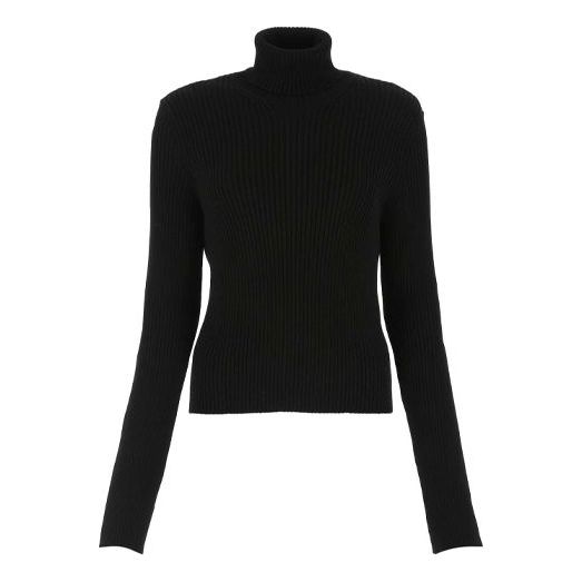 Balenciaga Ribbed Printed FREE Turtleneck Sweater 'Black' 662722T32101070