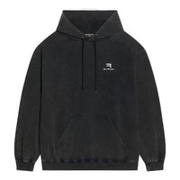 Balenciaga Sporty B Hoodie Medium Fit 'Black' 600583TLVA11070