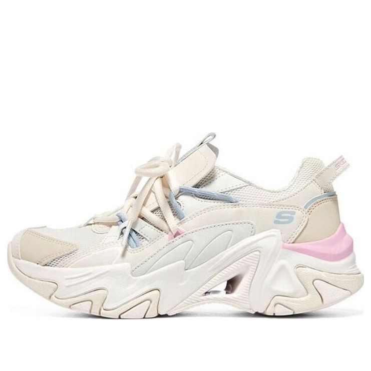 (WMNS) Skechers Stamina V3 'Cream Pink Blue' 896228-NTMT
