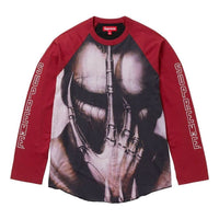 Supreme x H.R. GIGER FW23 Week8 Raglan Long Sleeve T-shirt 'Red' SUP-FW23-143