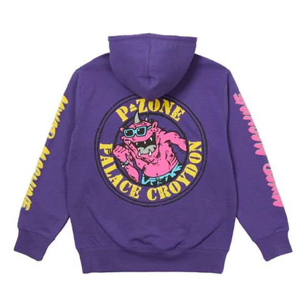 PALACE x M-Zone Crossover Small Devil Tri-Ferg Pattern Long Sleeves Purple P20HD045