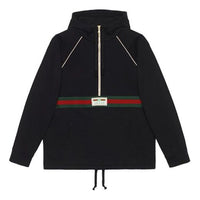 Gucci Cotton Jersey Sweatshirt With Web 'Black' 645320-XJDAK-1060