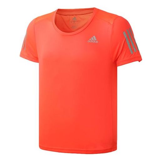 adidas Gym Breathable Short Sleeve Orange Red EI5723