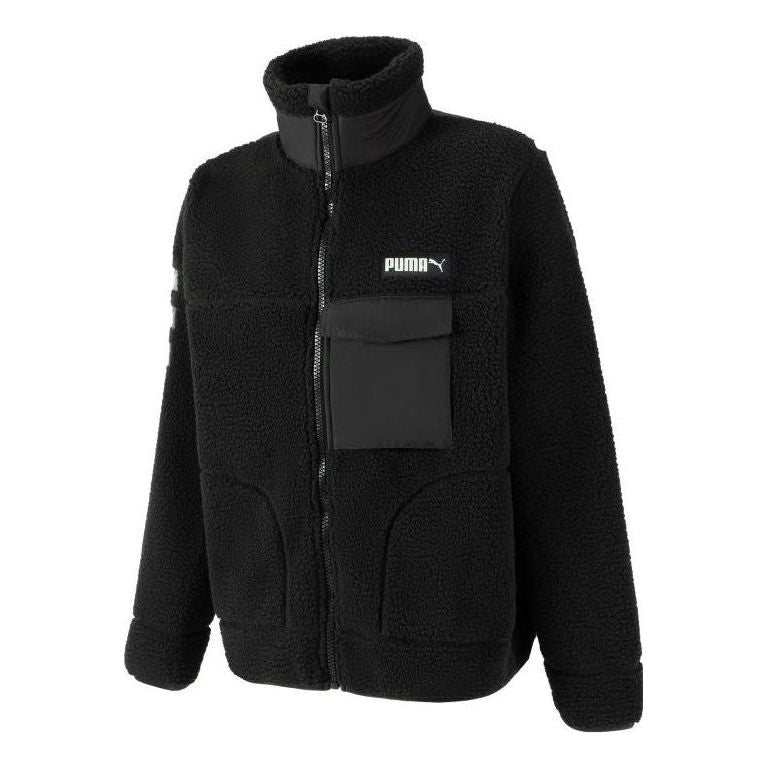 PUMA Art Of Sherpa Zip Jacket 'Black' 539707-01