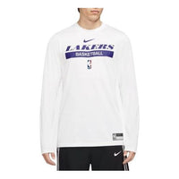 Nike Logo Long Sleeves Cotton Tee 'Lakers Purple' DR6523-100