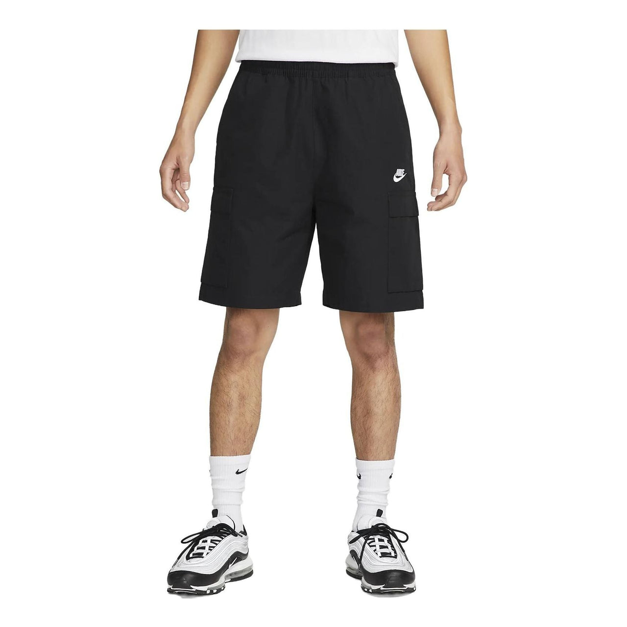 Nike Club Woven Cargo Shorts 'Black' FB1247-010