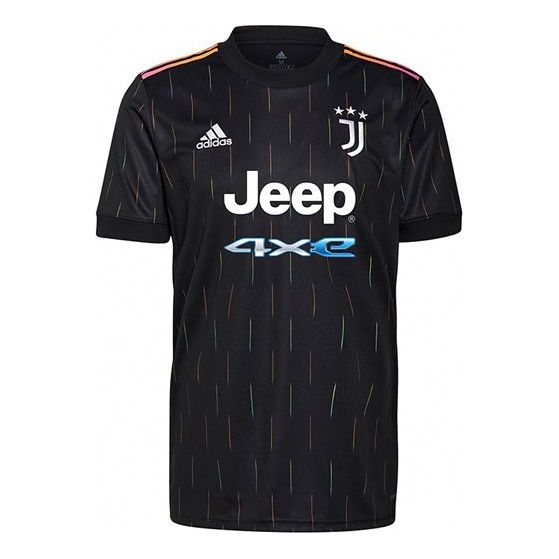 adidas Juventus Away Fan Edition Soccer/Football Sports Short Sleeve Jersey T-shirt Black GS1438