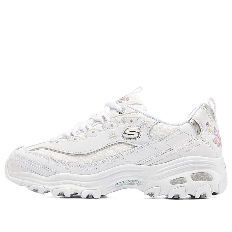 (WMNS) Skechers D'Lites 1.0 Running Shoes White 149466-WHT