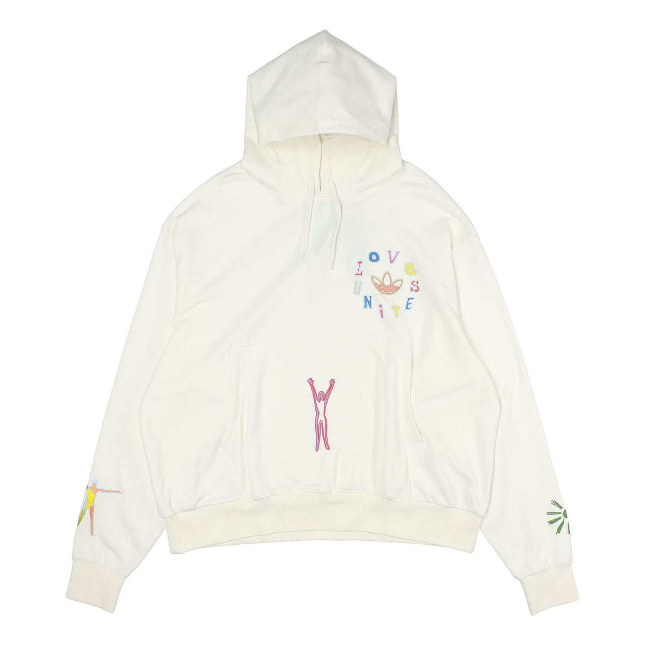 adidas originals Logo Pattern Embroidered Sports White H43970
