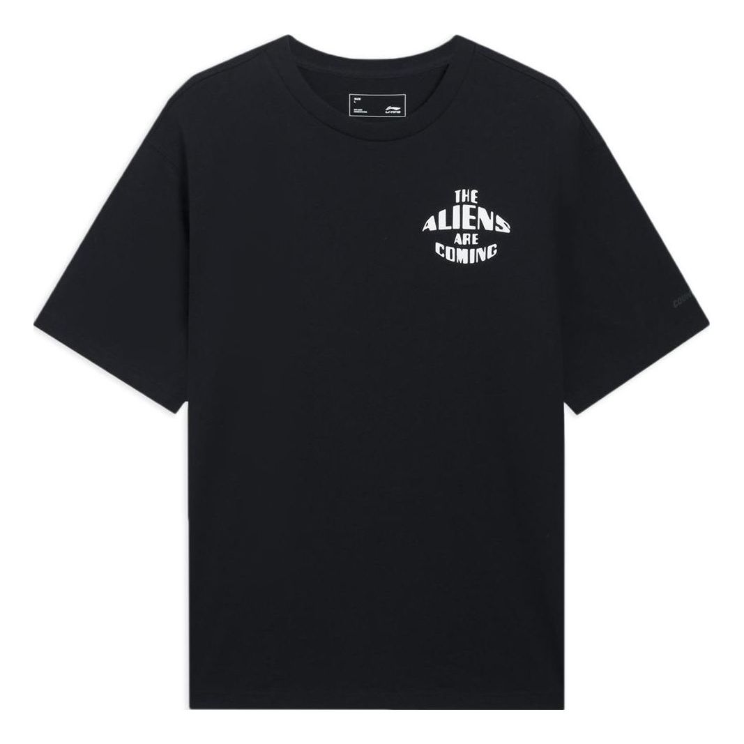 Li-Ning The Aliens Are Coming Graphic T-shirt 'Black' AHSSC39-1