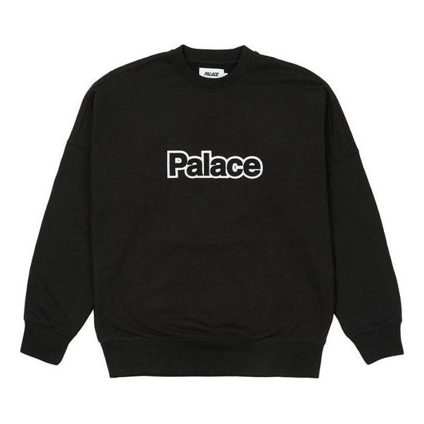 Palace FW21 Word Crew Sweater 'Black' P20CS016