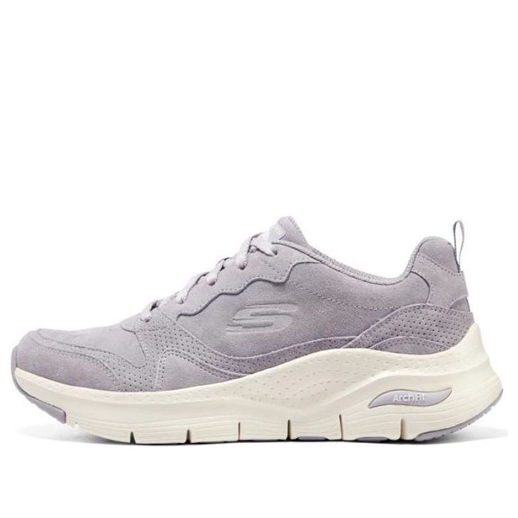 (WMNS) Skechers Arch Fit 'Grey' 149729-LAV