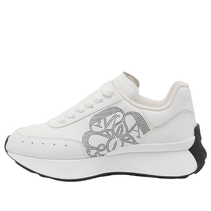(WMNS) Alexander McQueen Sprint Runner 'White Black' 755637WIDN89089