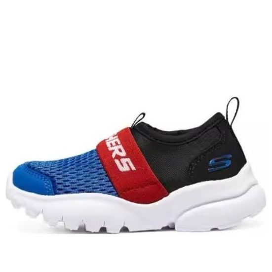 (GS) Skechers Slip-On Sport Shoes 'Blue Red Black' 405215N-RYBK