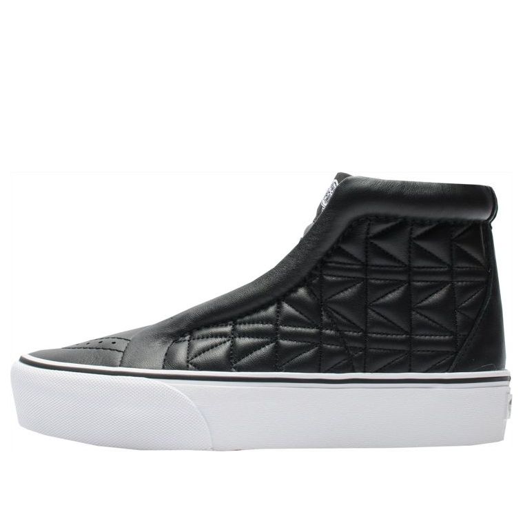 Vans SK8-Hi Laceless Platform Karl Lagerfeld Quilt 'Black White' VA3DQ7OEL