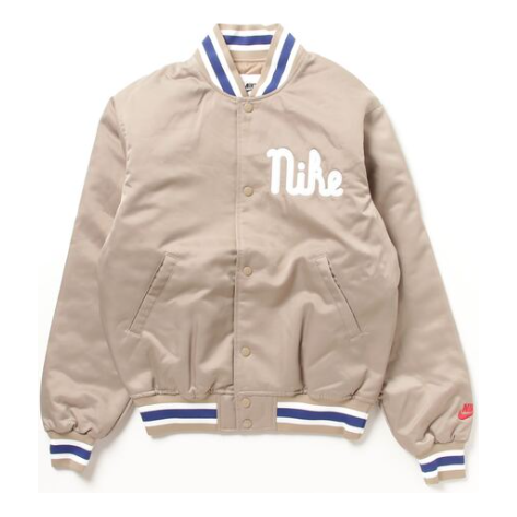 Nike Dugout Loose Satin Jacket Asia Sizing 'Khaki Sail' FQ7970-247